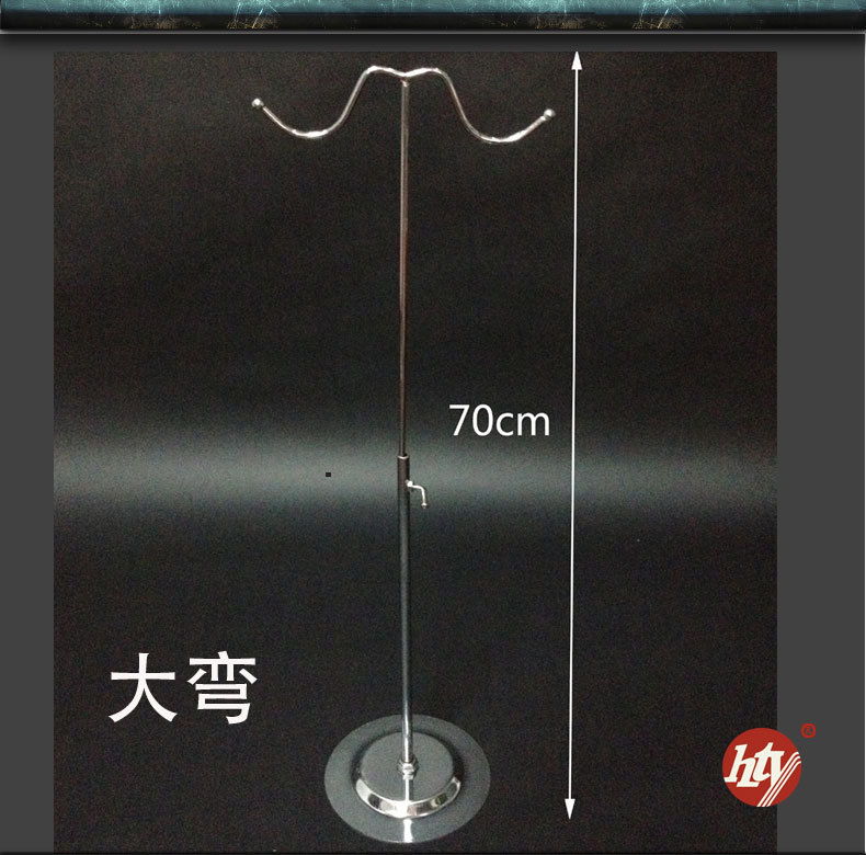 【 Durable 】 Metal bag hanger, four-hook bag display stand, handbag bag display stand pic 16