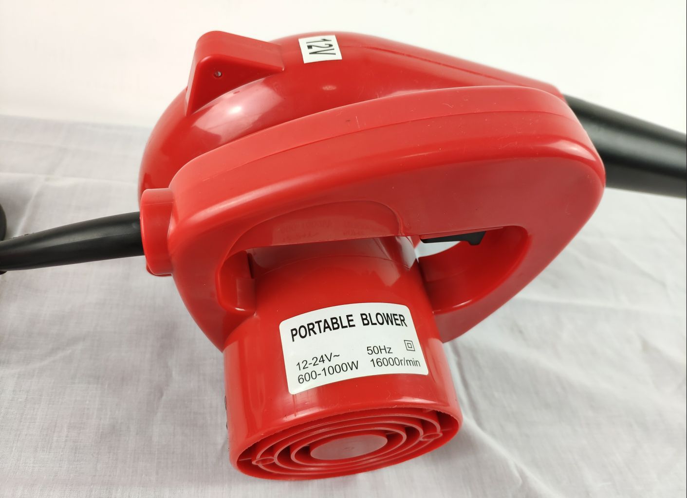 12V - 24V battery-powered electric hair dryer, high-power vehicle-mounted blower, 600W agricultural powder sprayer, dual-purpose for blowing and suction pic 9