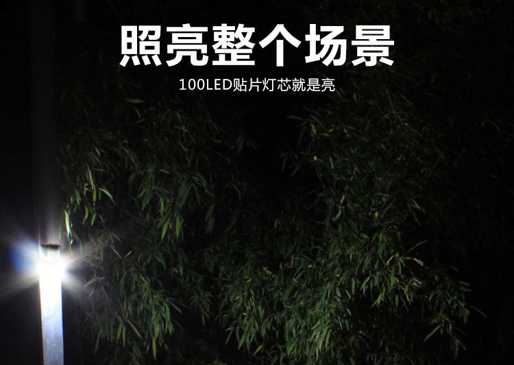 太阳能灯户外庭院壁灯照明人体感应家用花园防水室外节能LED路灯详情55