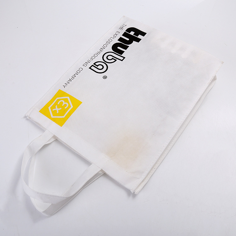 Hot-pressed folding laminated non-woven fabric bags, hand-held bags, gift bags, takeout handbags, promotional shopping bags, printed logos pic 15