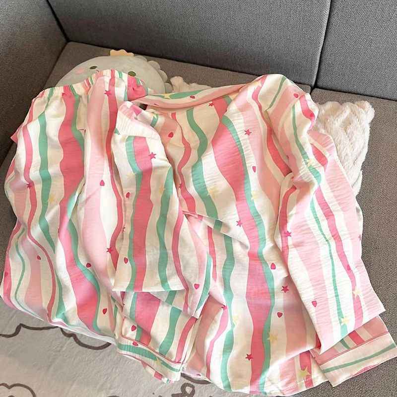 云朵棉睡衣女春秋季新款可爱卡通长袖长裤甜美宽松休闲家居服套装详情20
