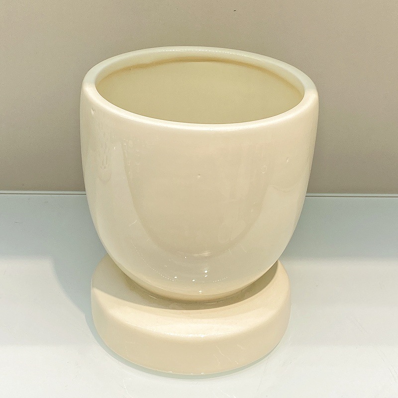 蝴蝶兰花盆盆景专用艺术纯白圆形椭圆形大花盆家具装饰盆栽花盆容器花瓶摆设摆件金堡花瓶详情12