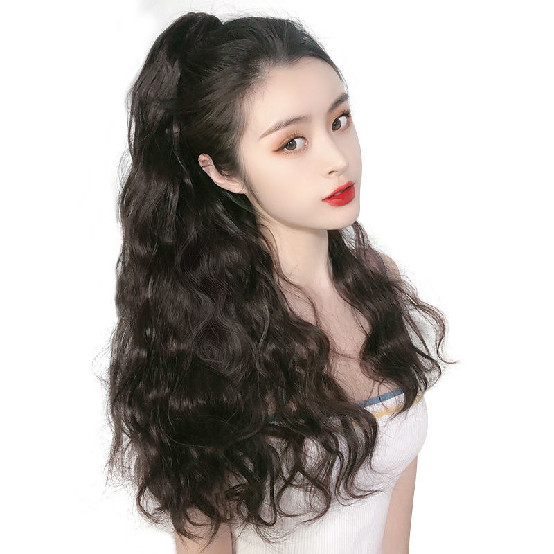 Amazon cross-border best-selling wig, ponytail, big grip, water ripple style, the same as the popular Internet celebrity, factory direct sales, one-piece consignment pic 13