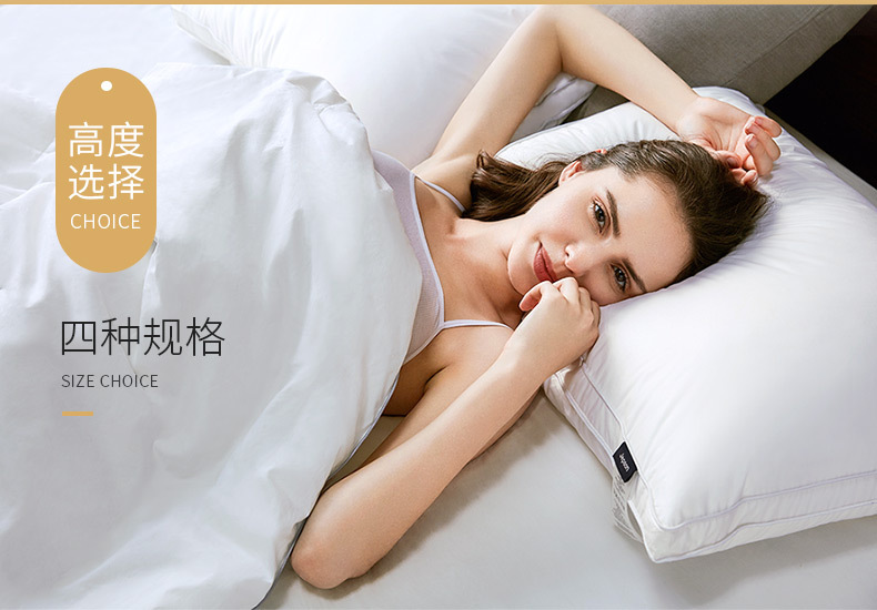 Hilton pure cotton pillow, all-cotton pillow core, five-star hotel and guesthouse neck protection pillow, single person wholesale pic 7
