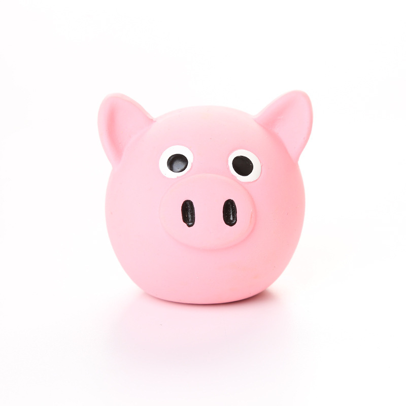 Cute cartoon animal-shaped pet toys, fun and vocal dog toys, latex teething pet chewing toys pic 1