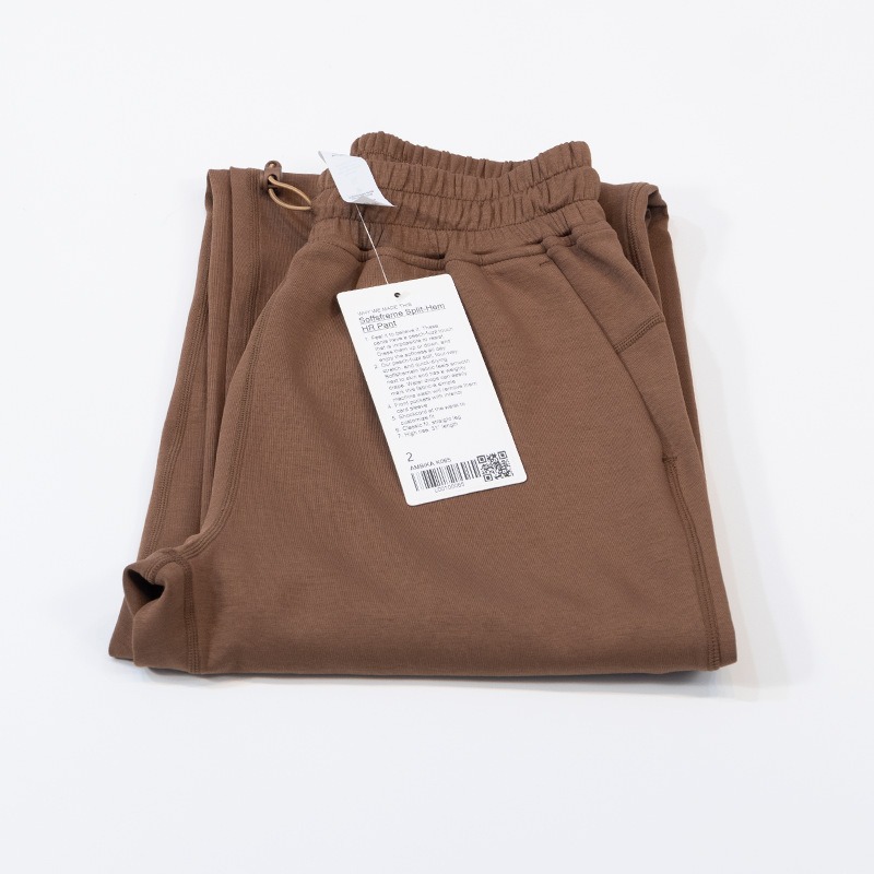 瑜伽服肌理垂感开衩裤阔腿长裤直筒高弹柔软女士运动详情17