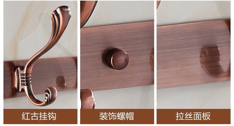 欧式不锈钢衣服挂钩试衣间衣挂排钩免打孔挂衣钩墙壁上衣帽钩壁挂详情9