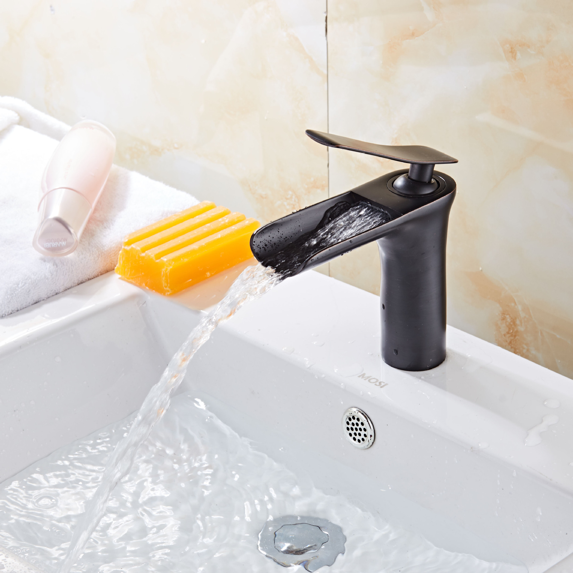 Direct sales of European-style antique all-copper black faucets. All-copper European-style antique cold and hot basin faucets and waterfall faucets pic 39