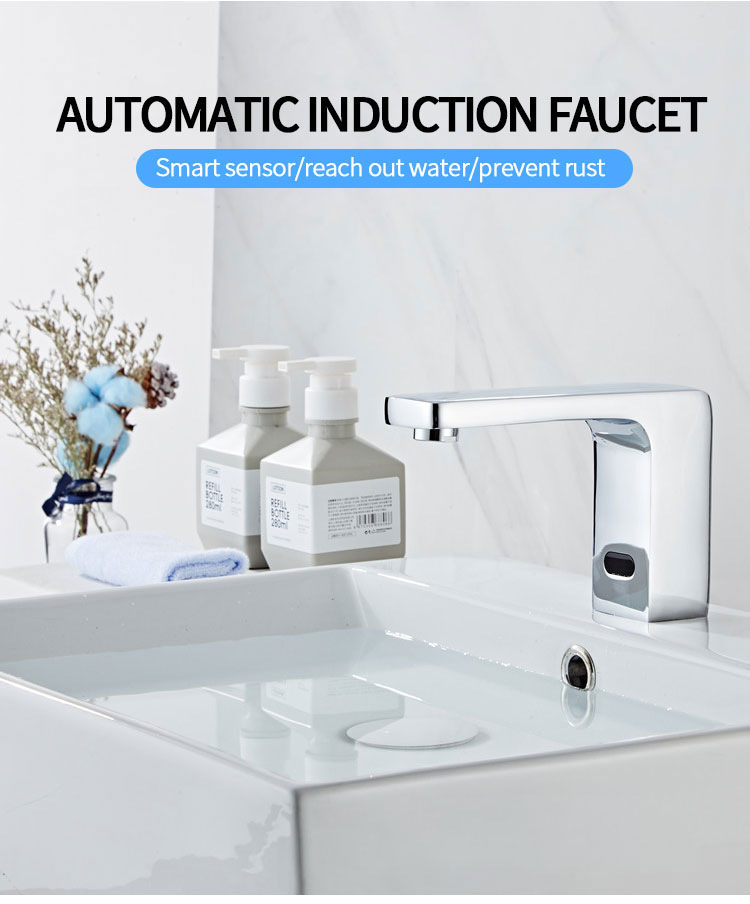 Hotel public infrared hot and cold hand washing machine, smart home sensor faucet, single-cooling fully automatic sensor faucet pic 33