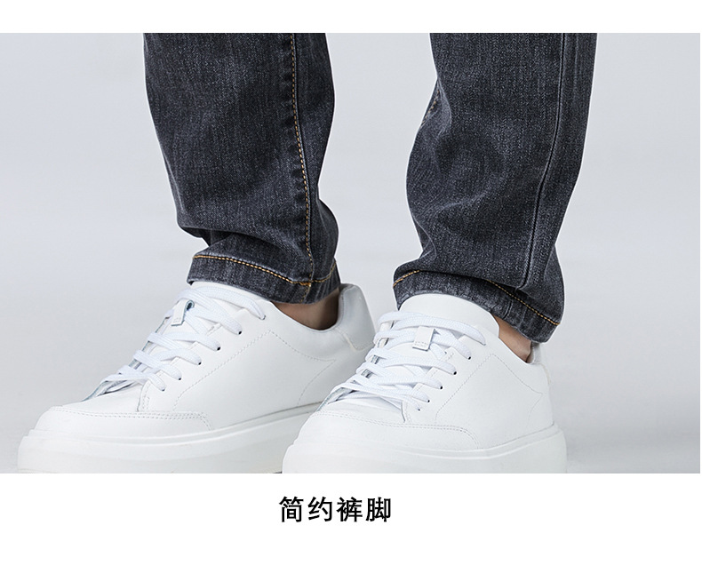 牛仔裤男士春秋季新款修身显高小脚潮流男装弹力休闲男式纯色长裤详情19