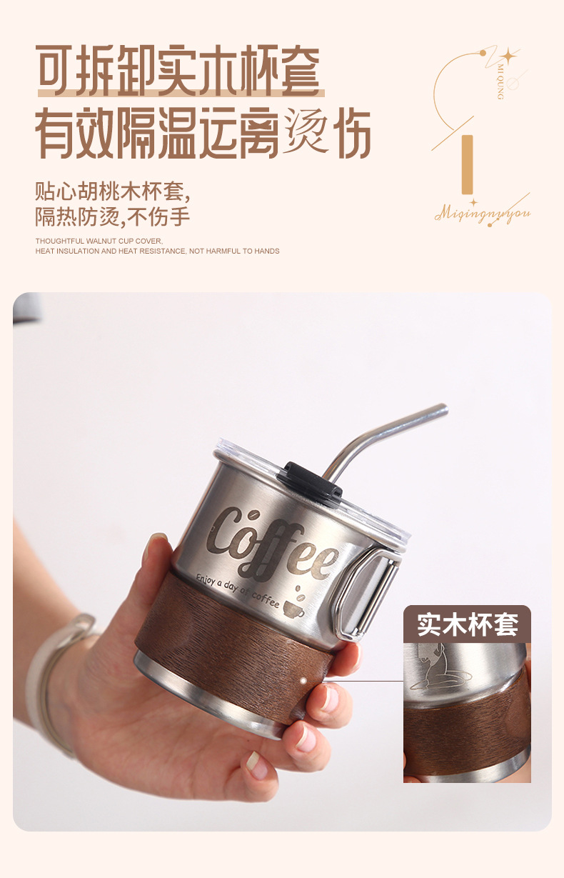 Single-layer rolled edge 304 stainless steel water cup, office coffee cup, foldable beer mug, outdoor camping portable cup pic 9