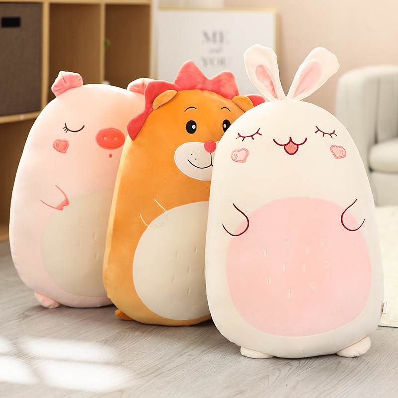 Korean cartoon cute animal dinosaur cushions, rabbit cross-border plush toys, cushions, and doll gifts on Amazon pic 74