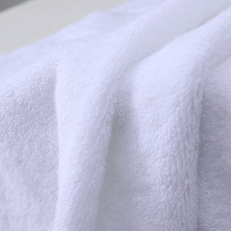 Hotel towels and bath towels with increased water absorption, pure cotton. White towels and bath towels in beauty salons, hotels, hot springs and homestays can be marked with logos pic 11