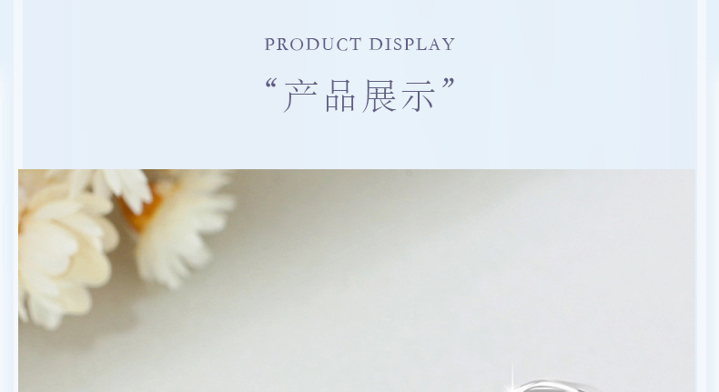 莫比乌斯纯银s999情侣款戒指男女一对轻奢简约款锆石戒环麻花对戒详情8