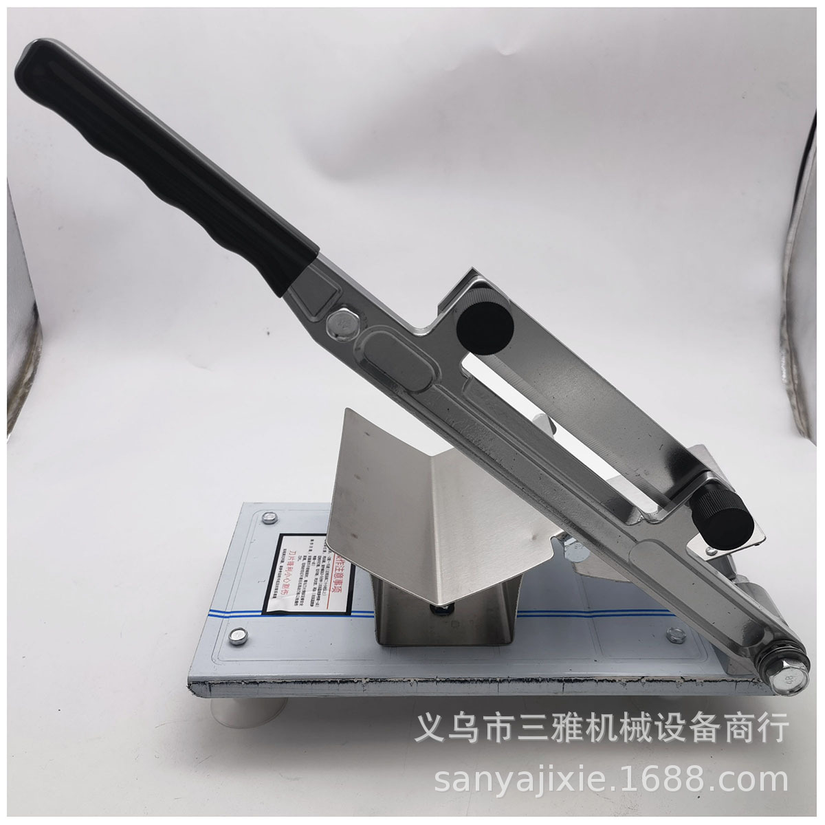 High-end commercial stainless steel manual food slicer for foreign trade, quickly slicing meat rolls, frozen meat, thin and thick slices, and potato chips pic 18