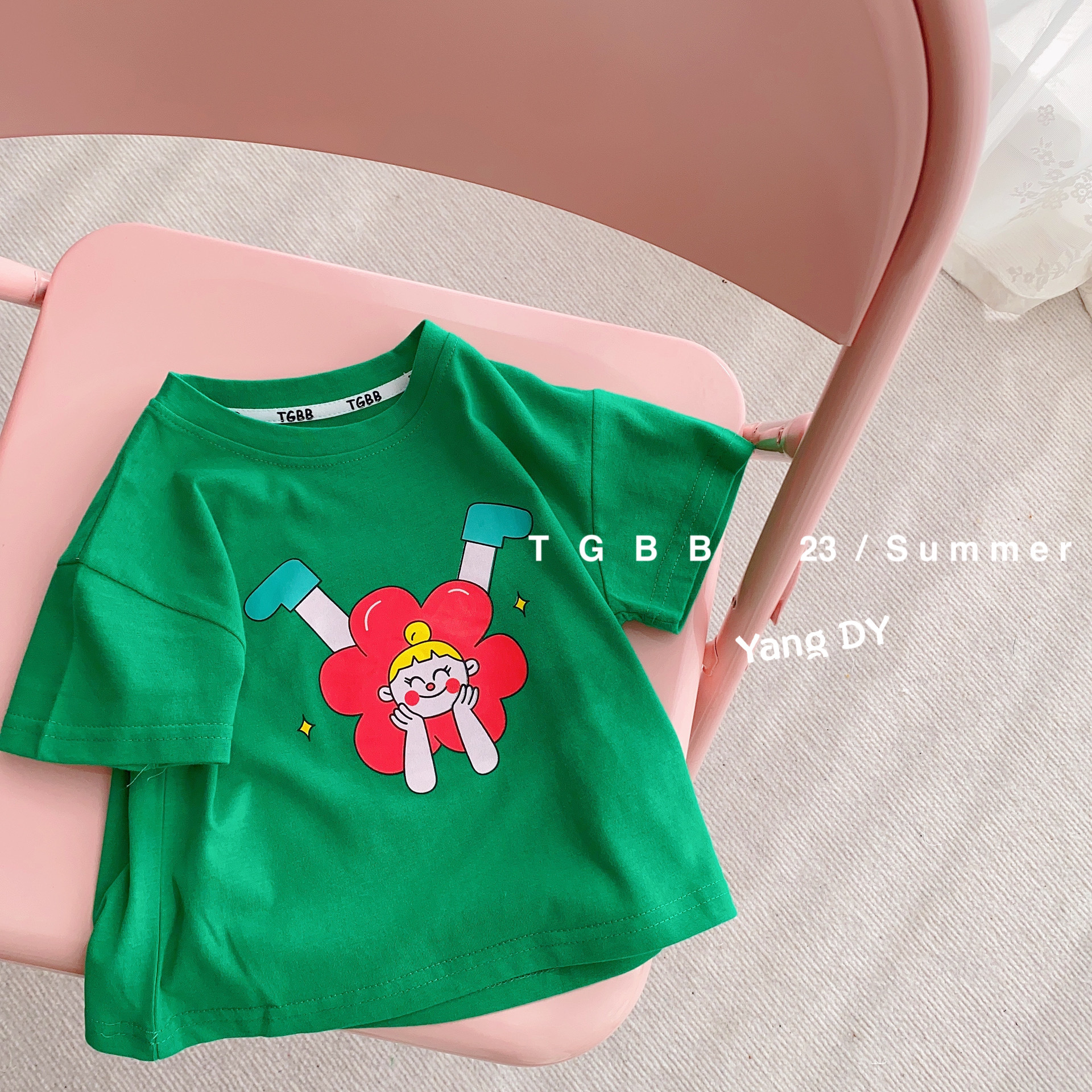 童装t恤短袖儿童半袖女童韩版宝宝上衣洋气潮2023新款男童春装详情17