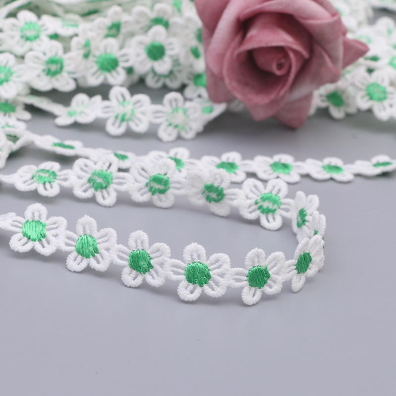 1.5CM water-soluble embroidered little bee lace, Daisy sunflower, DIY handmade accessories, clothing, hair accessories, fabric, tiled pic 5