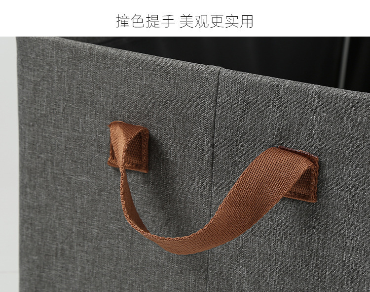 布艺阳离子折叠收纳筐批发玩具收纳框衣物收纳篮玩具筐杂物置物篮详情13