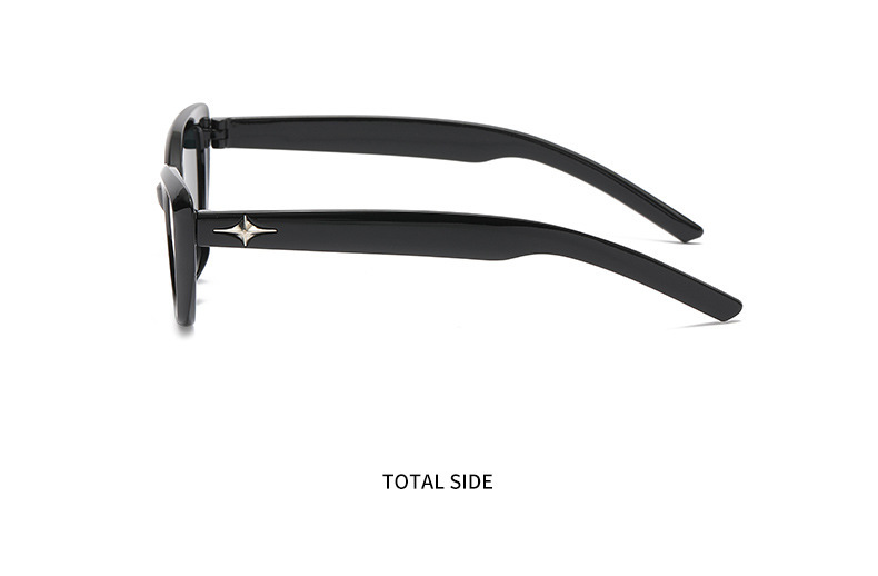 复古三角猫眼小脸墨镜女 高级感ins黑色小框太阳眼镜防晒造型拍照详情15