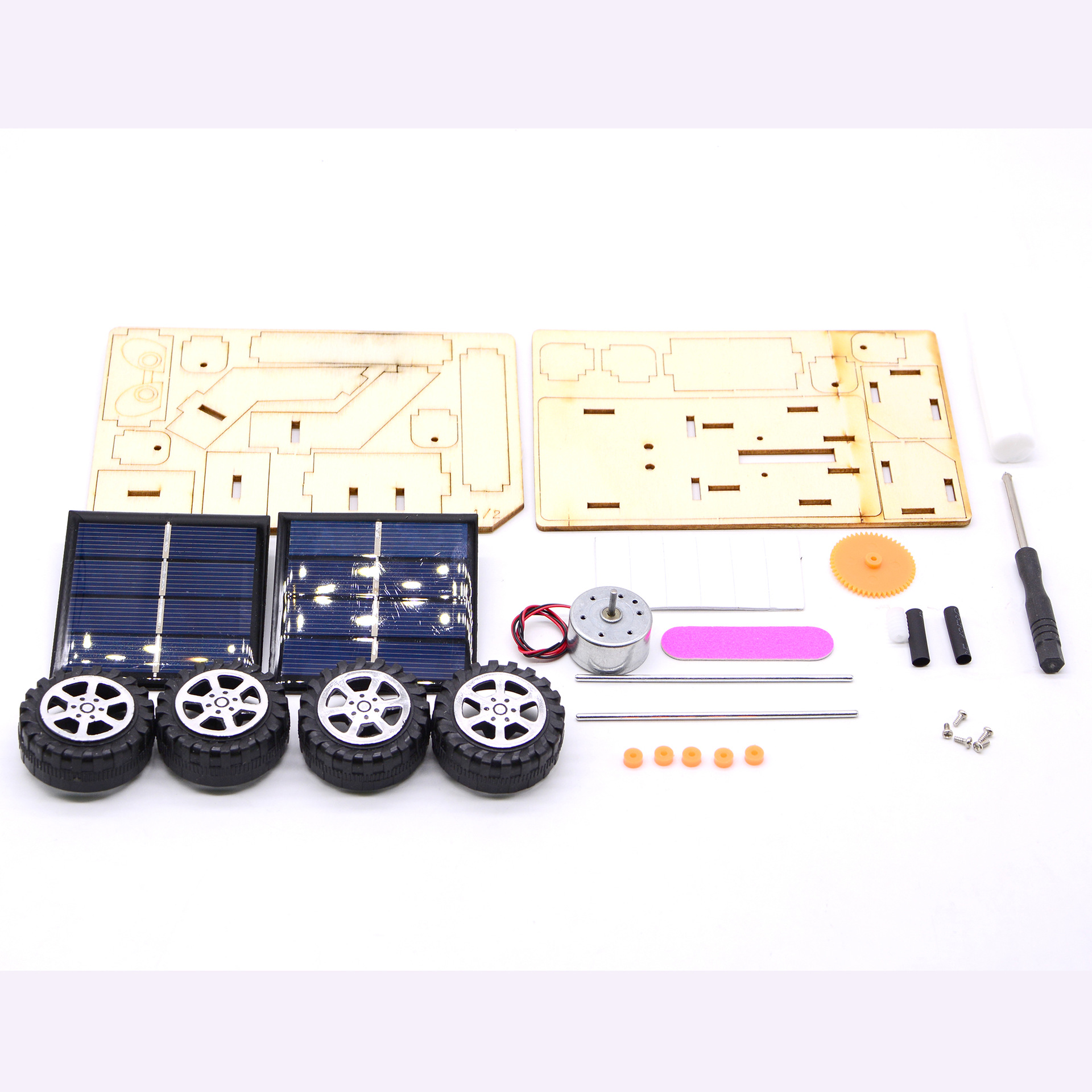 Tech gadgets DI handicrafts Solar-powered lunar rover, scientific and educational interactive handmade assembly toys pic 3