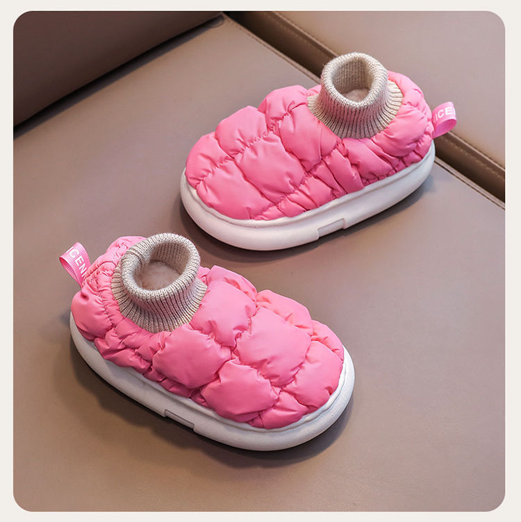 儿童棉拖鞋宝宝室内防滑软底居家棉鞋男女童室内保暖防水包跟棉鞋详情21