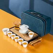 Simple travel tea set, portable outdoor kung Fu tea set, ceramic tea set, business quick customer cup gift pic 16
