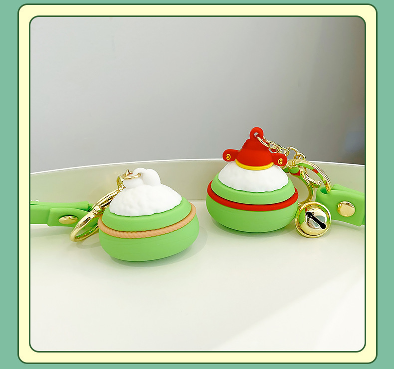 原创端午节粽子钥匙扣卡通汽车钥匙链情侣书包挂件精致小礼品批发详情14