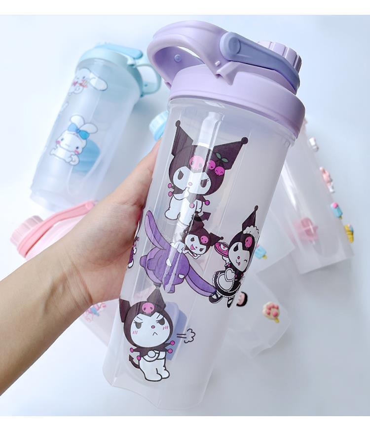 Yugui Dog transparent large-capacity plastic water cup, cute water bottle cup, portable summer student water bottle, casual cup pic 23