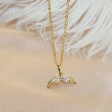 新款畅销满钻钥匙锁项链时尚钛钢锁骨链个性气质网红饰品厂家直营详情15