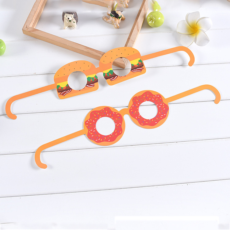 定制LOGO纸制环保创意生日派对眼镜派对布置眼镜儿童卡通装扮眼镜详情6