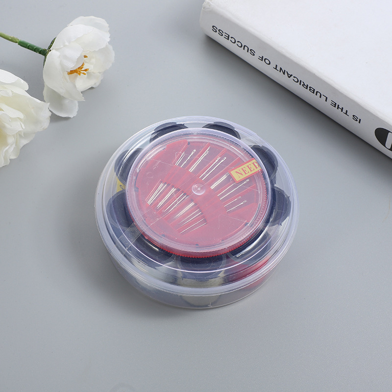 The manufacturer supplies 9-piece round sewing boxes and 12-piece sewing box sets for wholesale at a two-yuan store pic 3