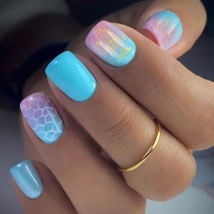 Wholesale of simple flower-shaped nail nails, white edge French nail patches, cross-border bestsellers, whitening wearable nails pic 6
