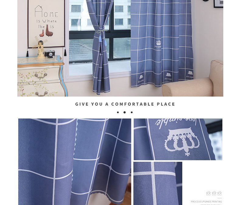 Curtains for shading, bedroom shading, privacy protection, dormitory shading, inss wind new style, heat insulation, rental room shading pic 22