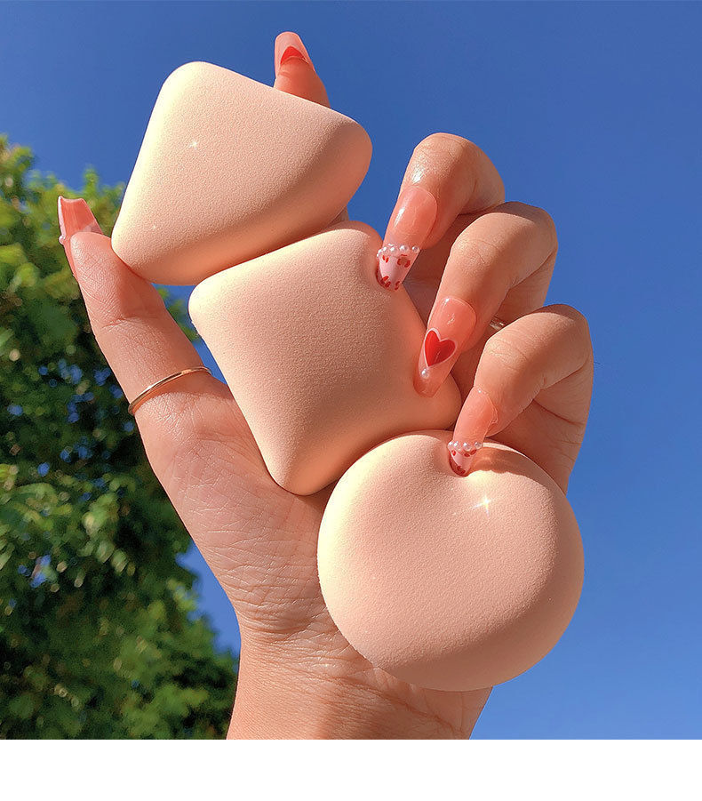 Japanese Rubycell cotton candy cushion powder puff, foundation liquid, powder compact, setting powder puff, non-sucking powder, dry and wet dual-purpose pic 12