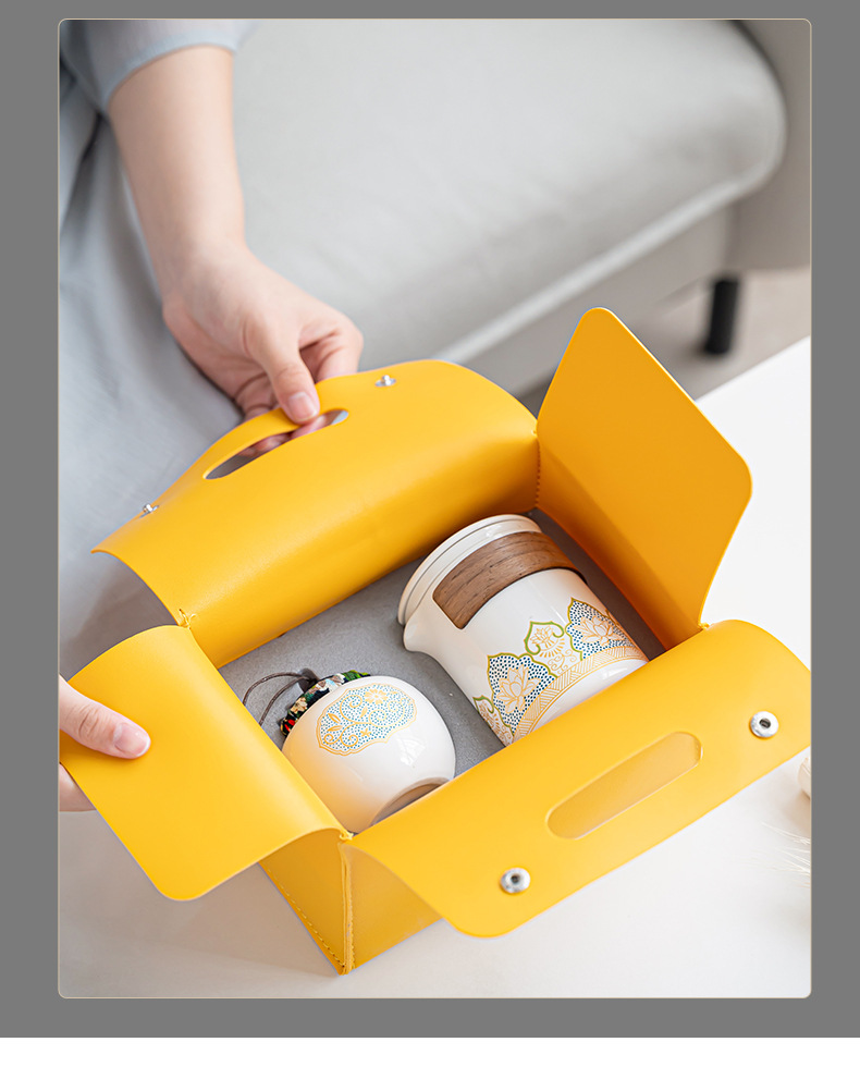 Travel tea sets, portable kung Fu tea sets, small sets, outdoor tea POTS, quick tea cups, business gifts for festivals pic 20