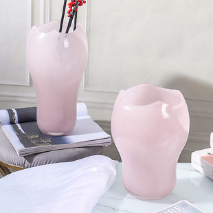 盛花厂家直销轻奢复古竖条纹玻璃花瓶孔雀蓝高档琉璃刻磨新款现代简约家居样板间桌面装饰品摆件干花水培绿植瓶插花器现货批发详情11