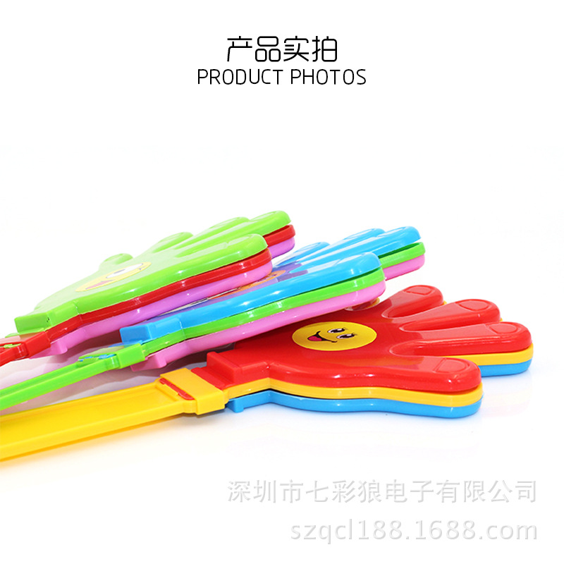 Glowing hand claps for campus activities, cheering sticks, concert claps, support props, cheering fluorescent small palm toys pic 13