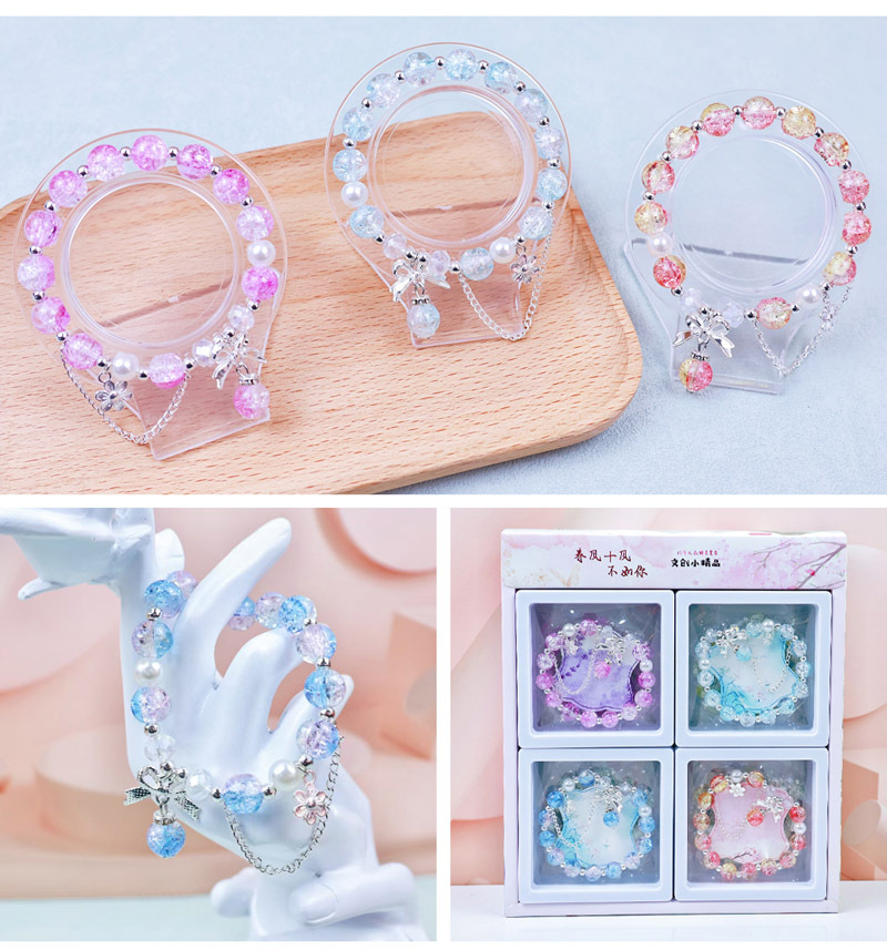 文创手链原创ins风冰裂爆花琉璃手饰情侣款diy手串新中式古风手饰详情7