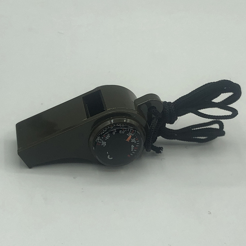 Outdoor life-saving thermometer, compass, whistle, multi-purpose 3-in-1 lanyard compass H3-1 pic 11