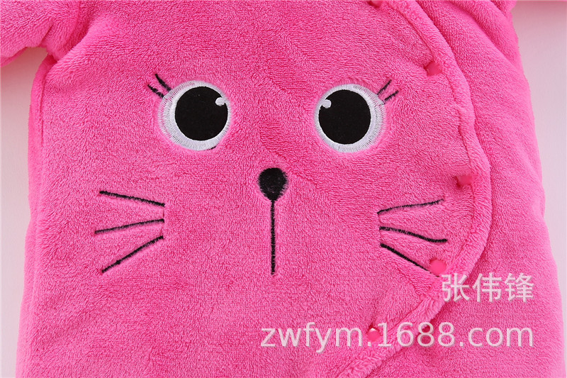 Baby one-piece suit thickened autumn and winter outfits 0 baby clothes for boys and girls 1 newborn autumn clothes winter cotton-padded clothes crawling clothes pic 32