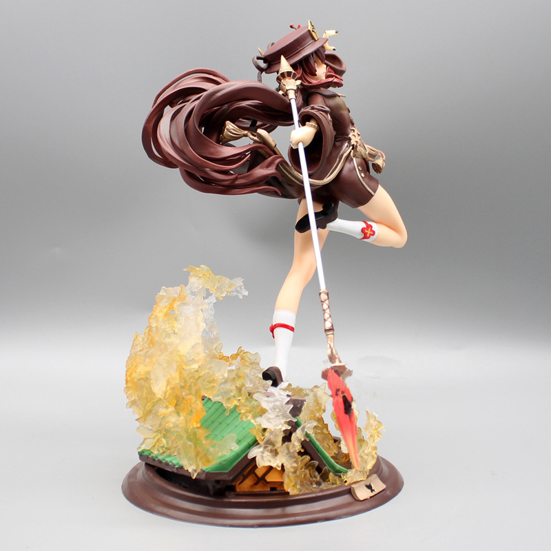 美少女系列原神 可莉 甘雨2代胡桃战斗小派蒙刻晴安柏 手办摆件详情7