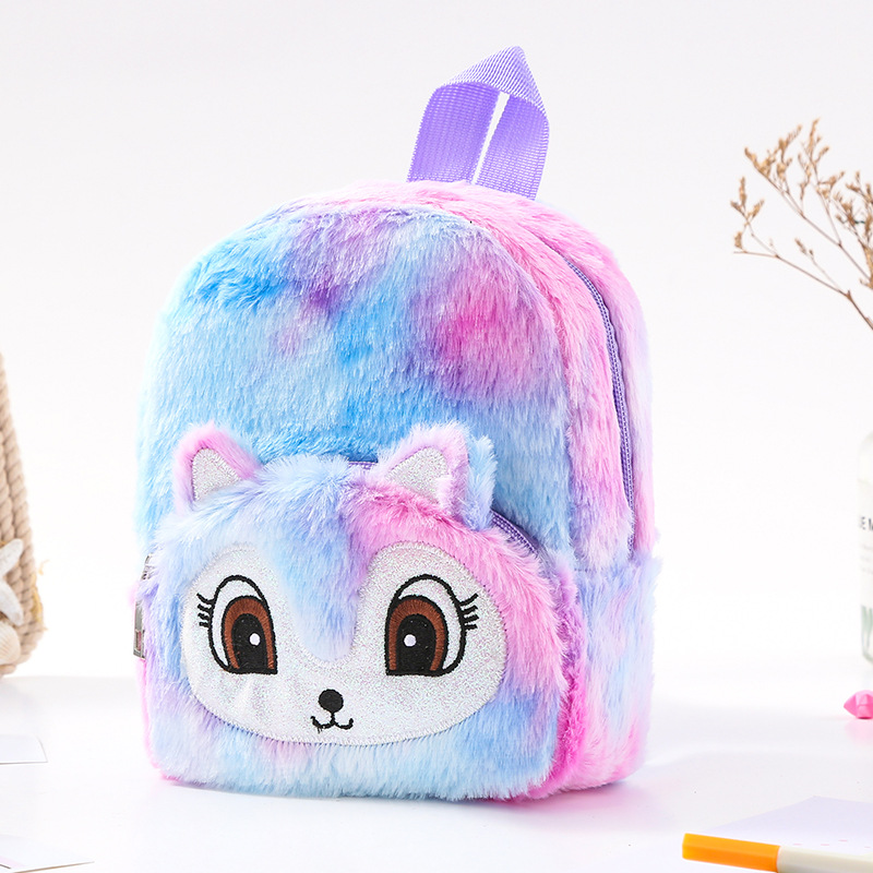 Unicorn独角兽毛绒小书包少女休闲背包双肩包可爱卡通幼儿 收纳包 pic 25
