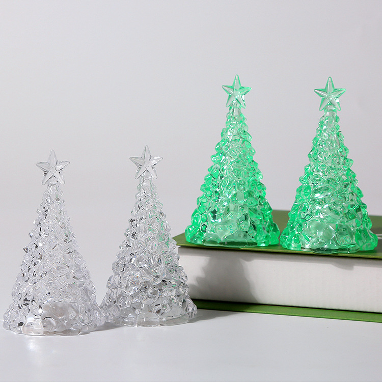 Cross-border Christmas decorations, Christmas trees, Christmas Eve gifts, led candle lights, table ornaments, crystal night lights pic 5