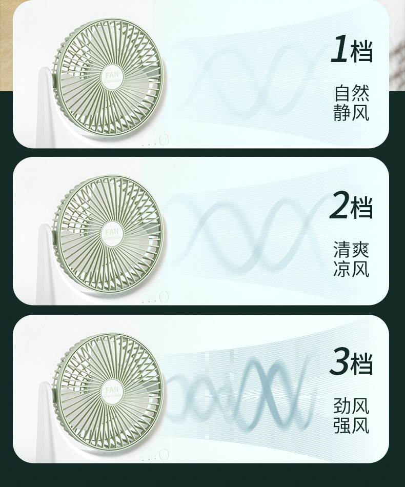 新款户外usb桌面挂壁迷你充电夏季折叠小风扇充插两用便携小电扇详情27