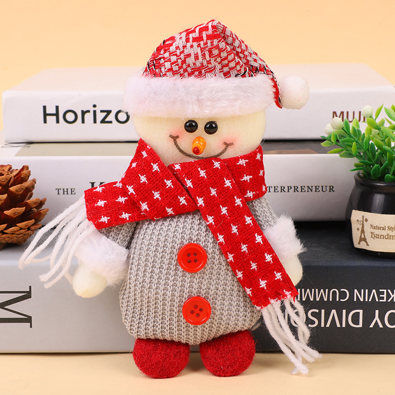 Christmas decorative fabric pendants, Santa Claus snowman reindeer Christmas doll pendants, Christmas tree pic 8