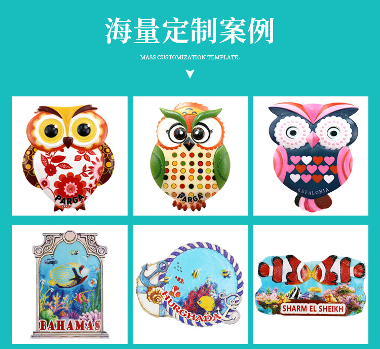 厂家现货 非洲佛得角树脂冰箱贴海洋沙滩建筑景点旅游纪念品磁贴批发详情12