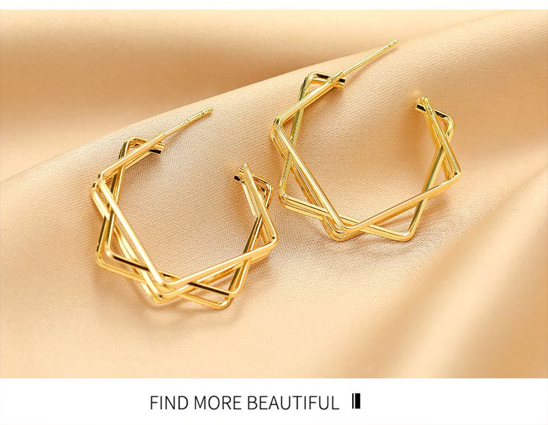 S925银针韩版耳饰批发简约小众气质个性新款耳钉女高级感珍珠耳环详情6