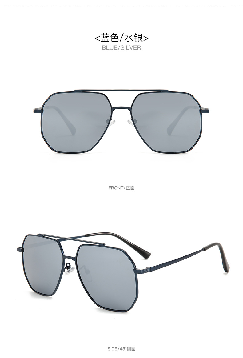 Classic retro metal polarized sunglasses of the same style as those for Xiaohongshu and Douyin live streaming, driving, fishing and UV protection sunglasses pic 27