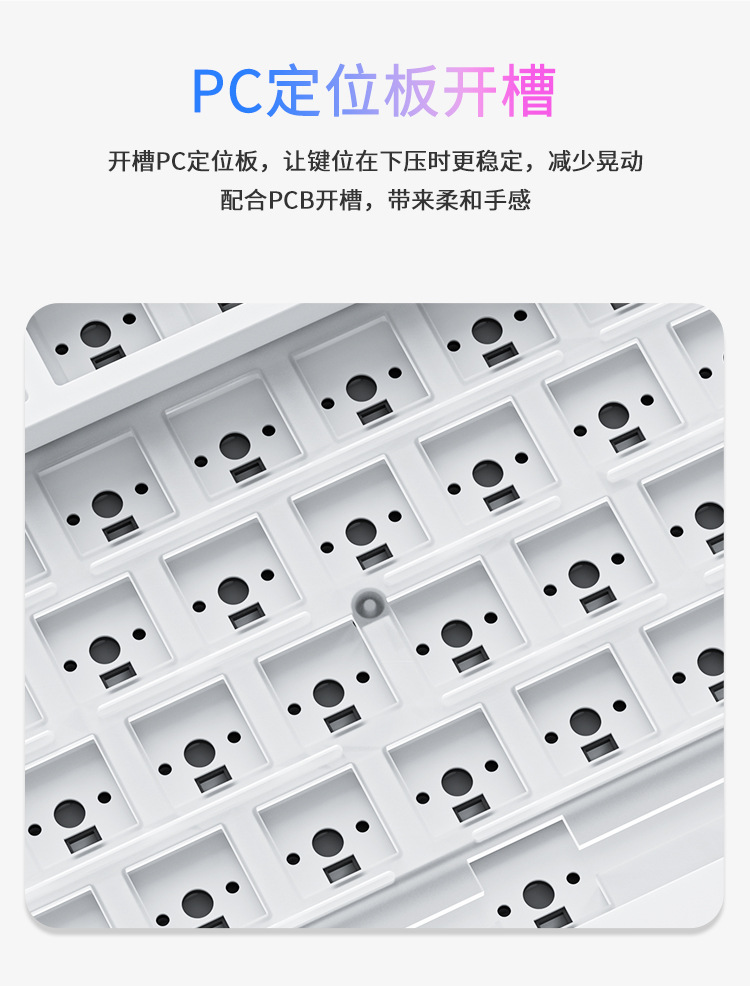 Black Knight AK820pro Wireless Bluetooth three-mode mechanical keyboard customization 75 hot-swappable gasket gaming side engraving pic 10