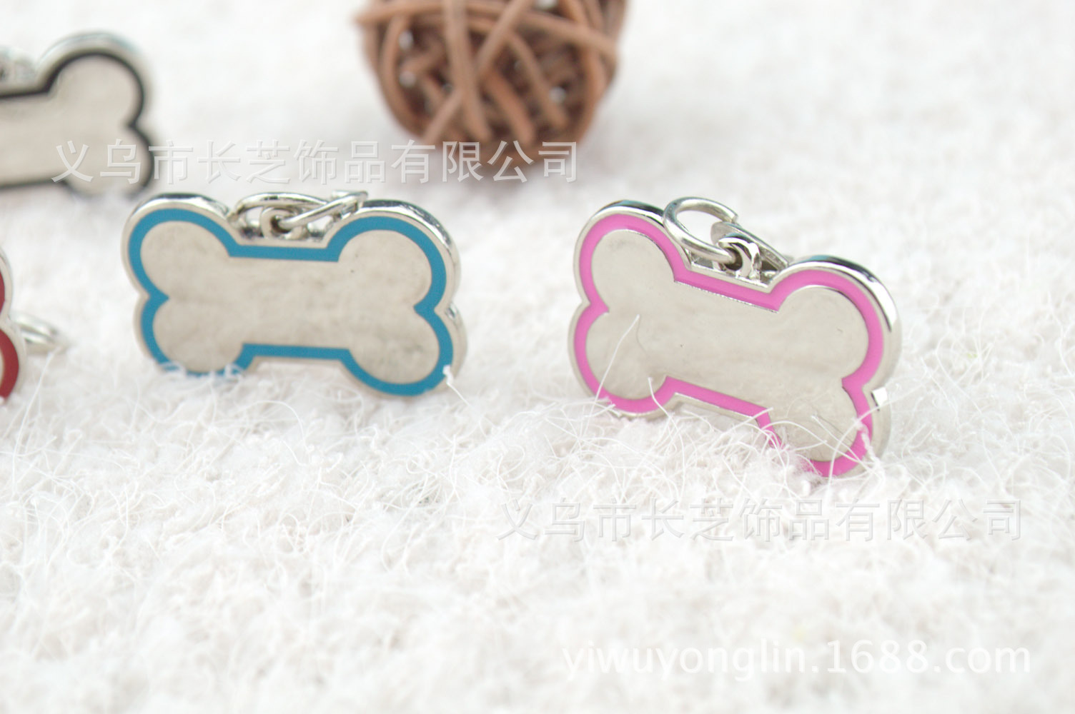 Wholesale small pet accessories, oil drip, bone identity plates, zinc alloy pet dog supplies, laser-available pic 7
